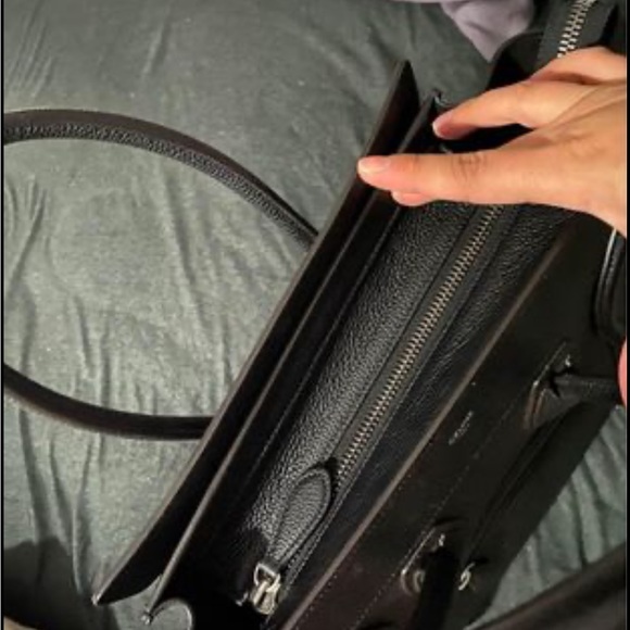 Black Celine mini calfskin luggage bag - Picture 3 of 4